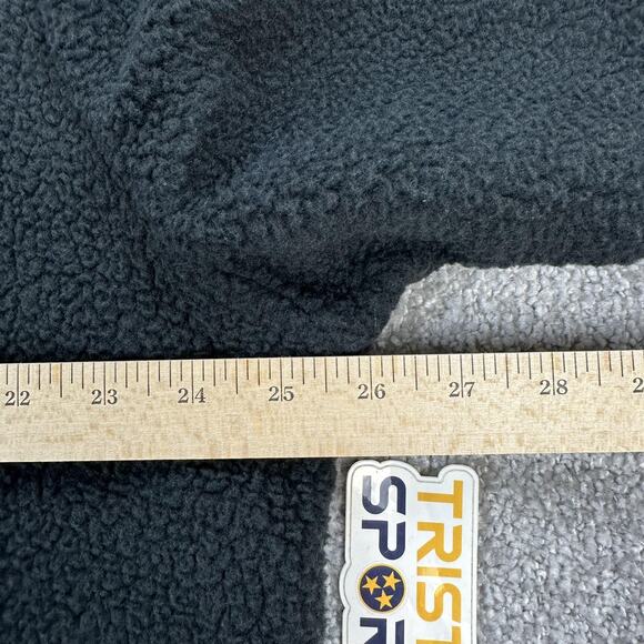 Nike Jacket Mens Small Black Full Zip Faux Fur Sherpa Oversized Fit FB8386-010 - Picture 10 of 10